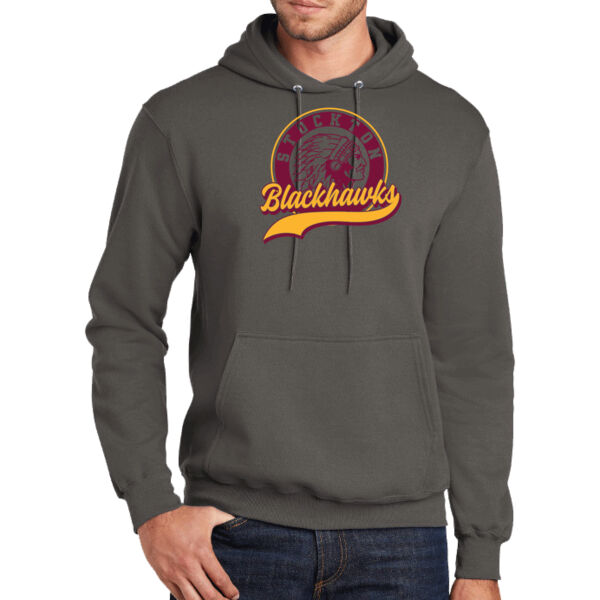 Stockton Back to School 2026 Logo 2 - Tall Core Fleece Pullover Hooded Sweatshirt Thumbnail