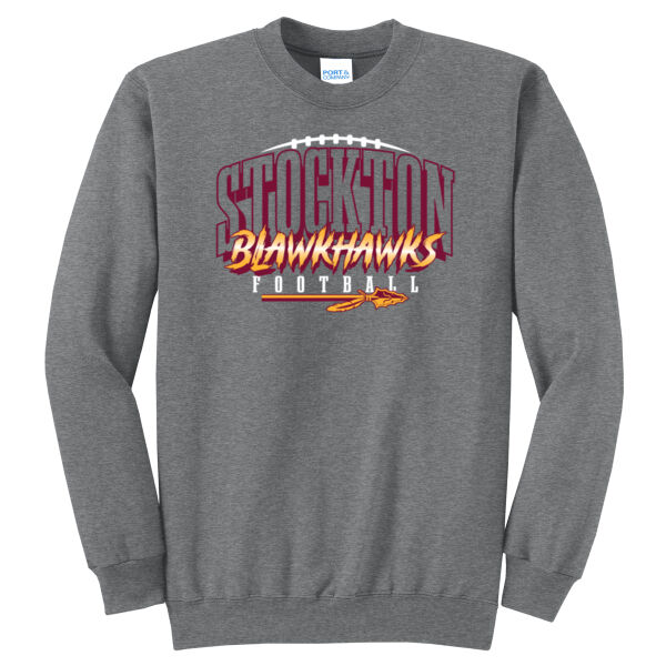 Blackhawk Football 2026 Logo 2 - Core Fleece Crewneck Sweatshirt Thumbnail